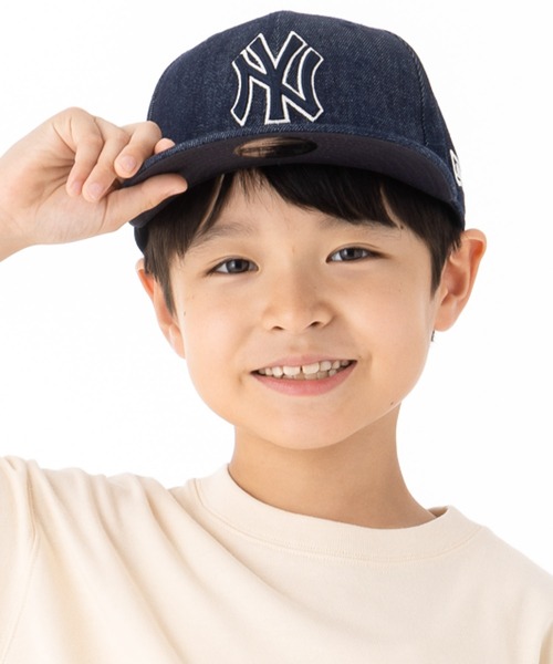 キャップ 帽子 ニューエラ キッズキャップ Youth9FIFTY MLBデニム キッズ 子供 男の子 女の子