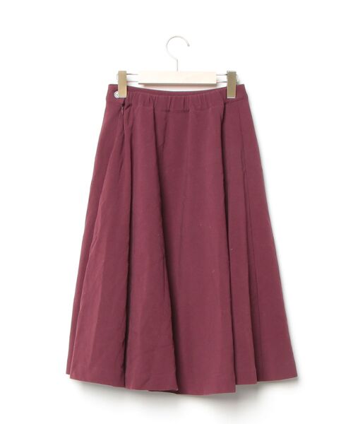 「en recre」 フレアスカート 2 レッド レディース_画像2