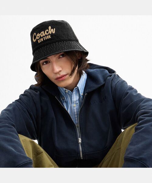 COACH バケットハット COACH（コーチ） 帽子 ハット シグネチャー ジャカード バケット