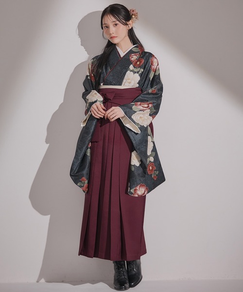 sugar nine 着物 卒業袴3点セット 二尺袖着物 帯 袴 レディース