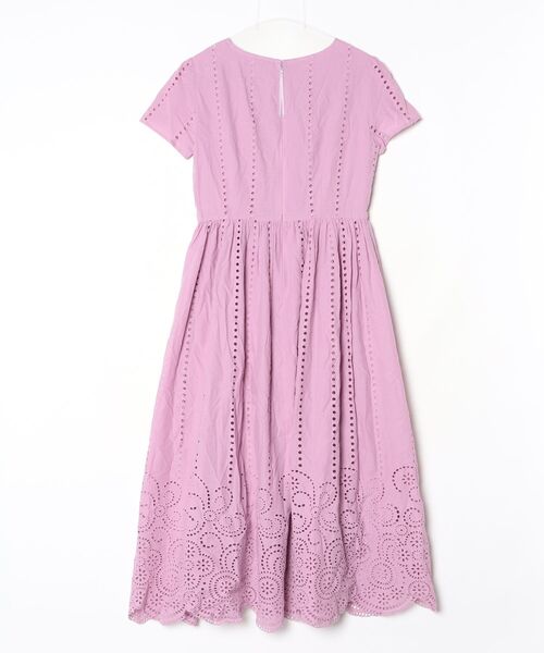 「Rose Tiara」 半袖ワンピース 38 ピンク レディース_画像2