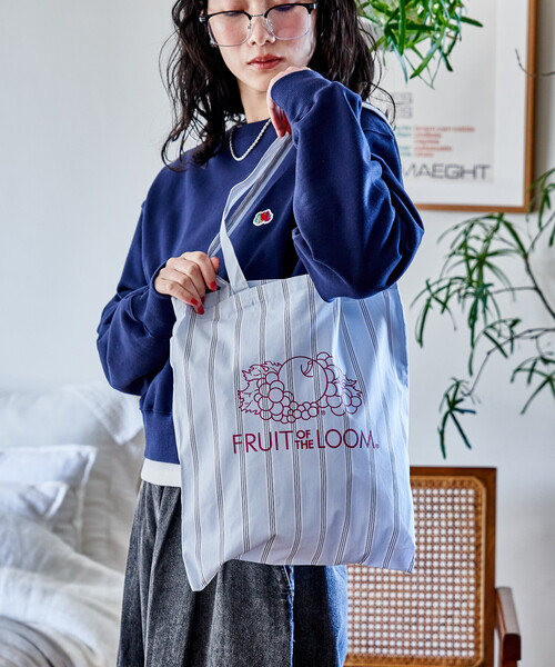 ブルー トートバッグ ストライプデザイン FREAK'S STORE（フリークスストア） トートバッグ レディース