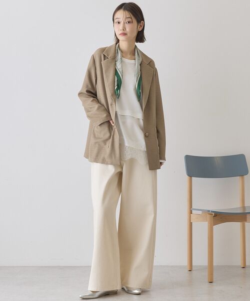 Ameri vintage リネンジャケット Ameri（アメリ）の「RUSTIC LINEN JACKET（テーラードジャケット