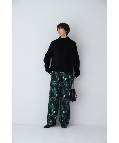 「human woman」 長袖ニット MEDIUM ブルー レディース_画像4