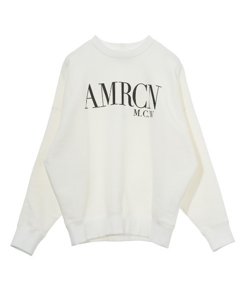 「MICA&DEAL」 スウェットカットソー「AMERICANAコラボ」 FREE ネイビー レディース