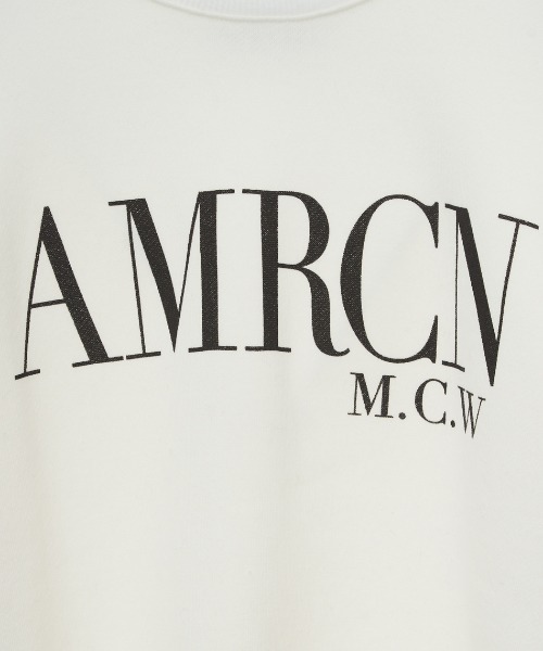 「MICA&DEAL」 スウェットカットソー「AMERICANAコラボ」 FREE ネイビー レディース
