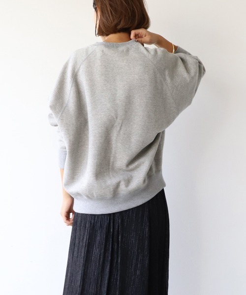「MICA&DEAL」 スウェットカットソー「AMERICANAコラボ」 FREE ネイビー レディース