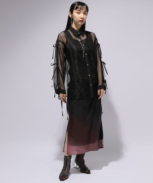 「HARE」 長袖シャツ FREE ブラック レディース_画像7