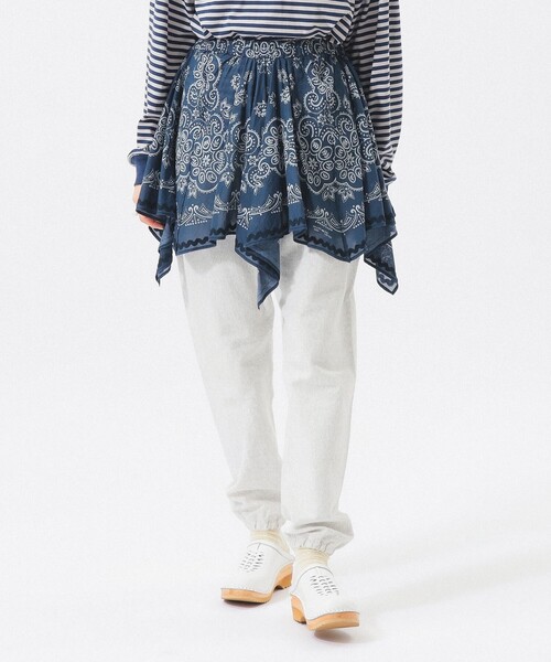 BEAMS BOY ストライプ フレアスカート サイズ2 BEAMS BOY（ビームス ボーイ） スカート バンダナ プリント スカート