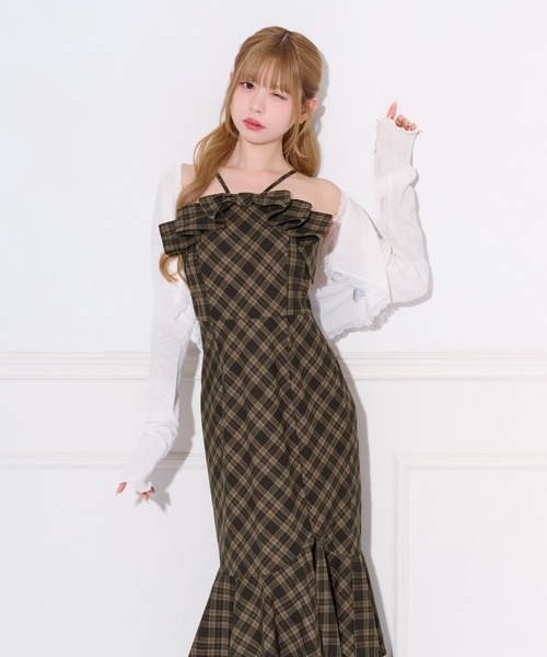 apres jour 【UVカット】チャーム付きフリルシアーカーディガン apres jour（アプレジュール） カーディガン uvカット 「UVカット