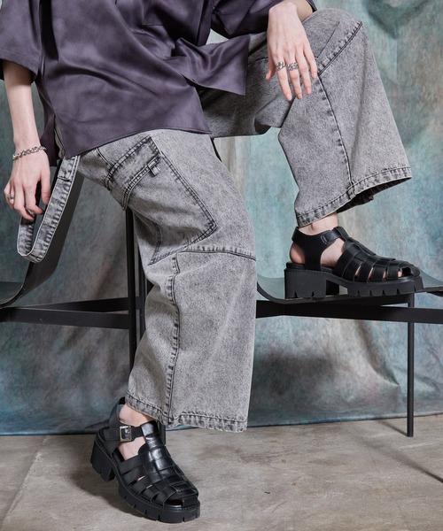 SERACE 厚底 サンダル 「SERACE」＋7.5cm high sole gurkha sandals