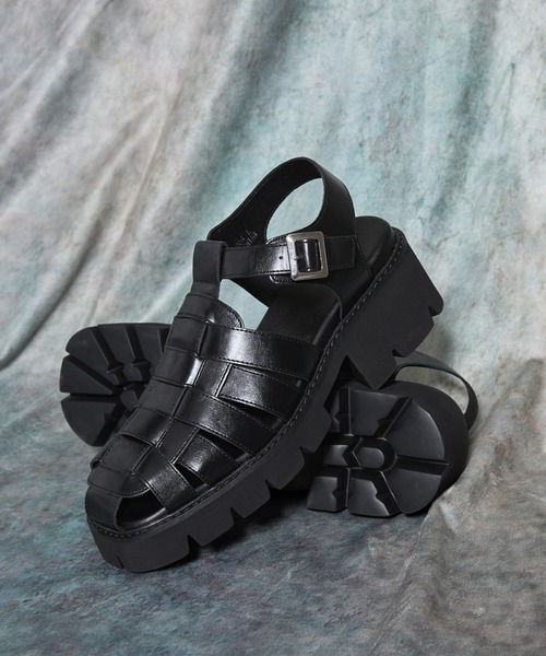SERACE 厚底 サンダル 「SERACE」＋7.5cm high sole gurkha sandals