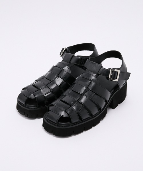 SERACE 厚底 サンダル 「SERACE」＋7.5cm high sole gurkha sandals
