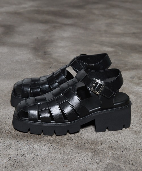 SERACE 厚底 サンダル 「SERACE」＋7.5cm high sole gurkha sandals