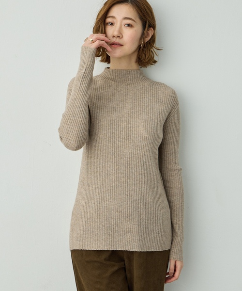「Petit Honfleur」 7分袖ニット M ネイビー レディース_画像5