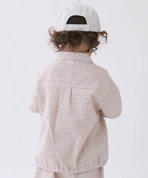 petit main セットアップ チェック布帛セットアップ キッズ 子供服 