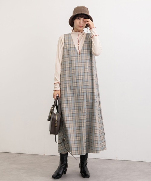 「POU DOU DOU」 ノースリーブワンピース M ブルー レディース_画像4