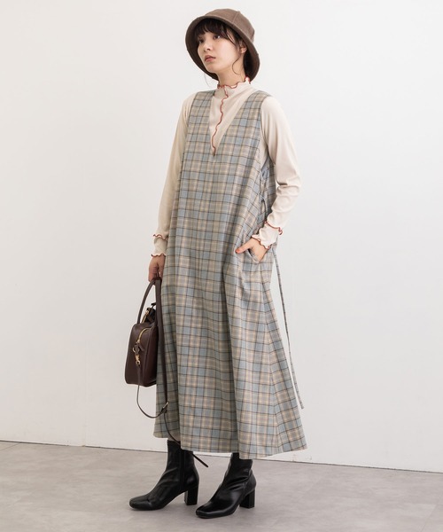 「POU DOU DOU」 ノースリーブワンピース M ブルー レディース_画像6