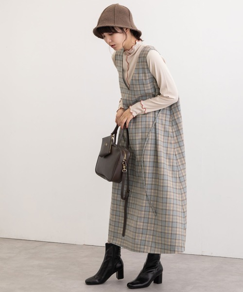 「POU DOU DOU」 ノースリーブワンピース M ブルー レディース_画像9