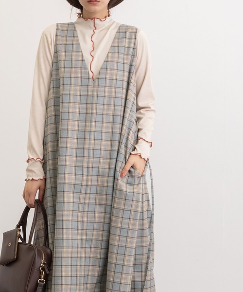 「POU DOU DOU」 ノースリーブワンピース M ブルー レディース_画像10