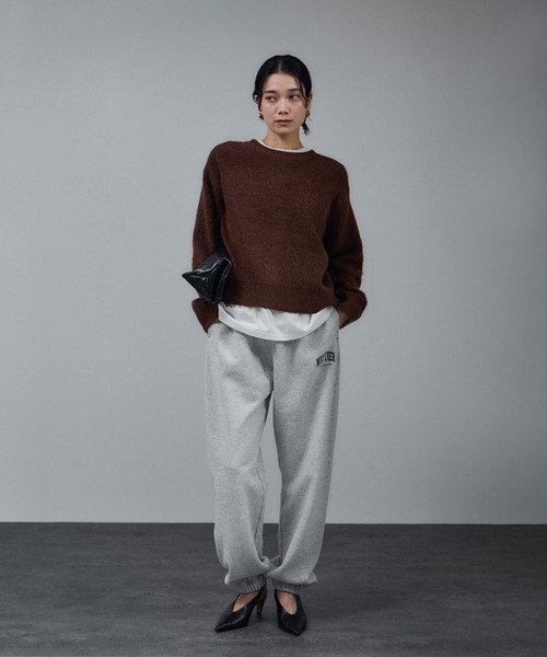 「SALON adam et rope'」 スウェットパンツ FREE オフホワイト レディース_画像5