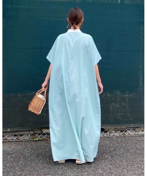 「CORNERS」 半袖ワンピース L オレンジ レディース_画像3