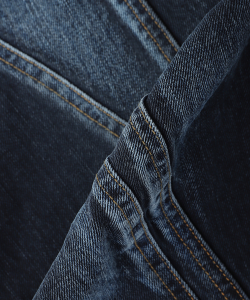 ジーンズ NVRFRGT / ネヴァーフォーゲット 3D TWISTED JORTS/DARK FADED INDI メンズの画像