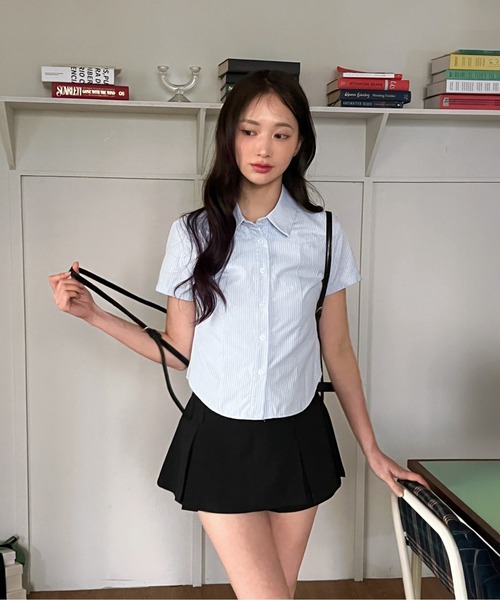「by muni:r」 半袖シャツ FREE ホワイト レディース_画像5