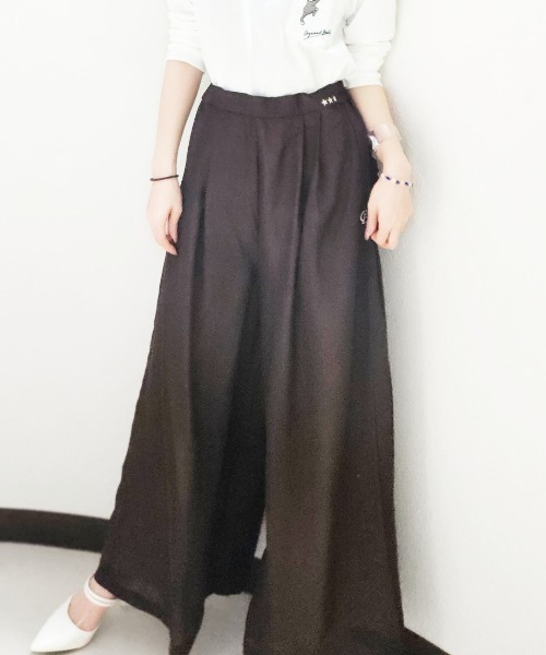 パンツ シアーツートーンパンツ レディース