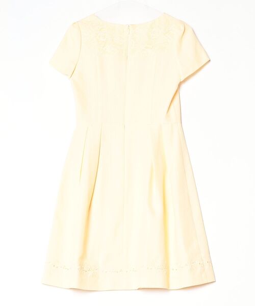 「Debut de Fiore」 半袖ワンピース 38 イエロー レディース_画像2
