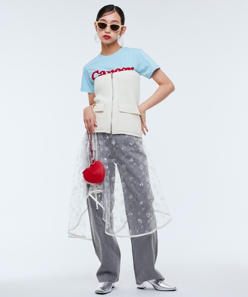 「Narcissus」 半袖Tシャツ FREE ブルー レディース_画像3