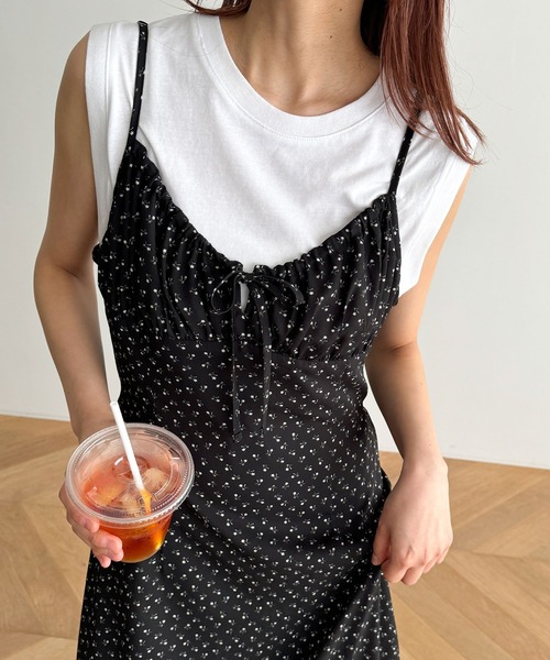 「CANAL JEAN」 ノースリーブトップス ONE SIZE ブラック レディース_画像5
