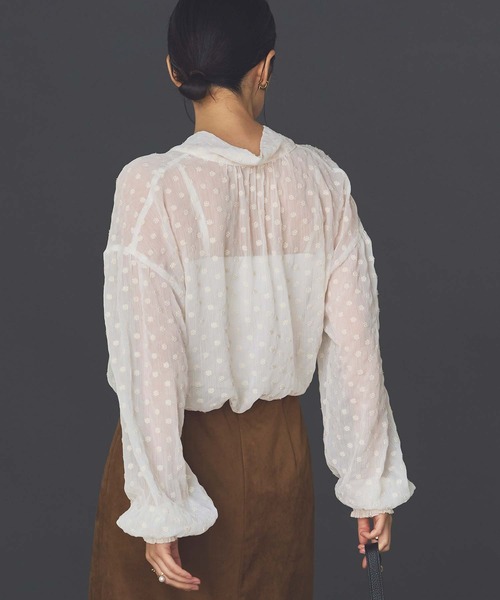 「Gready Brilliant」 「lusteek」長袖ブラウス 38 ブラック レディース_画像3