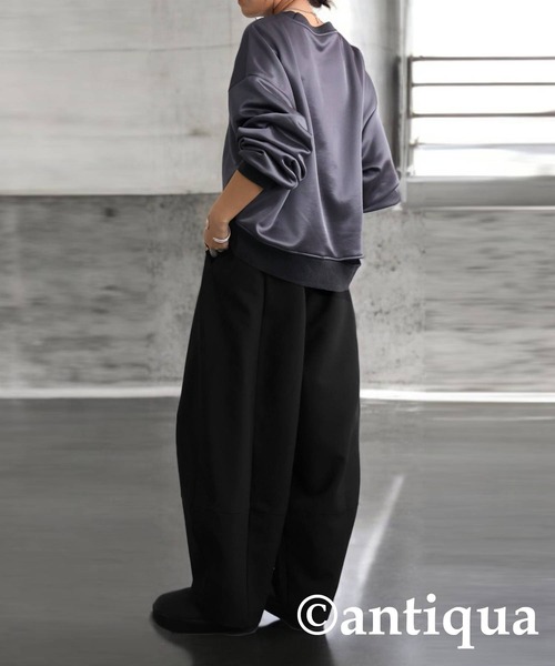 「antiqua」 パンツ ONESIZE ブラック レディース_画像5