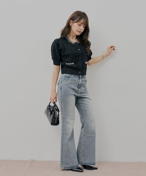 「Chico」 デニムパンツ SMALL スカイブルー レディース_画像3