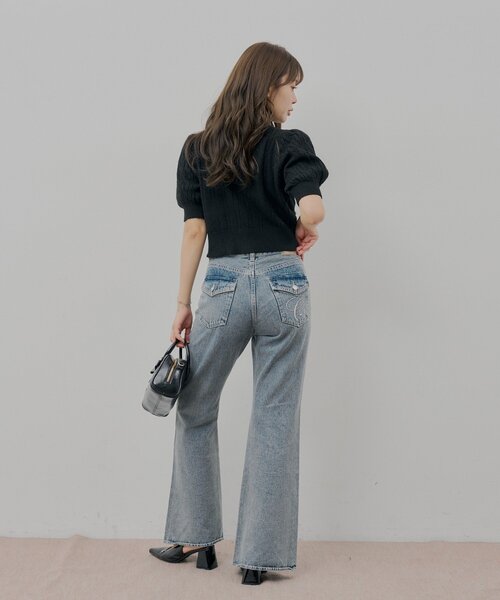 「Chico」 デニムパンツ SMALL スカイブルー レディース_画像4