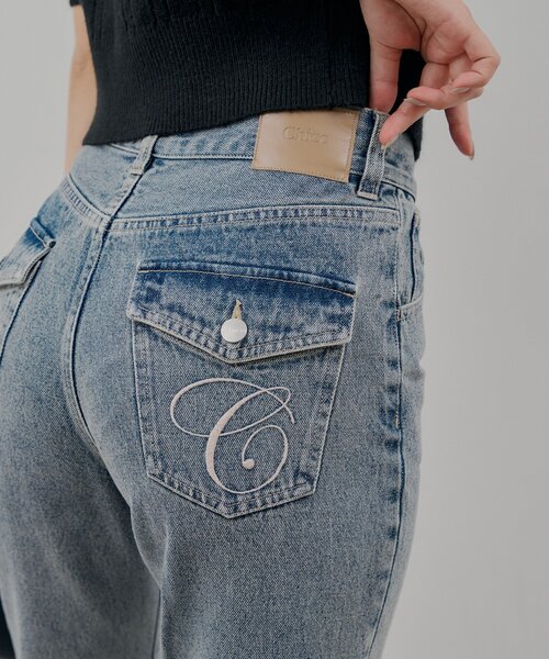 「Chico」 デニムパンツ SMALL スカイブルー レディース_画像6