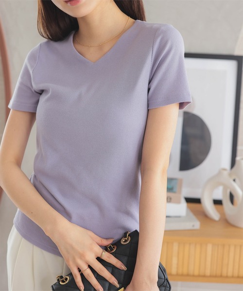 ★boohoo★ リブ レタス エッジ 半袖 Tシャツ KOBE LETTUCE tシャツ 「 S M L 」 選べるタイプの細リブ半袖T