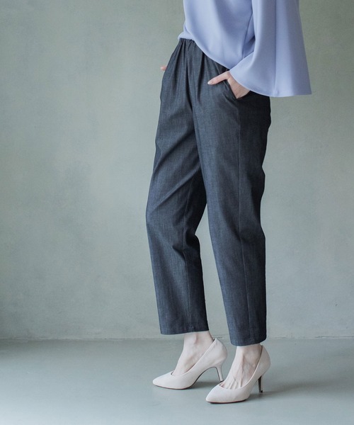 MARECHAL TERRE パンツ デニム ジーンズ デニムウエストギャザー
