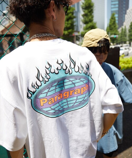 人気ブランド新作豊富tシャツ Tシャツ Paragraph パラグラフ Burning Globe T No 42 ユニセックス バックプリント ワンポイントロゴ Tシャツ カットソー メンズファッション ファッション 9 405 Www Maisempresas Net Br