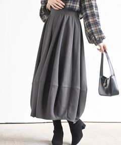 スカート 起毛コクーンスカート