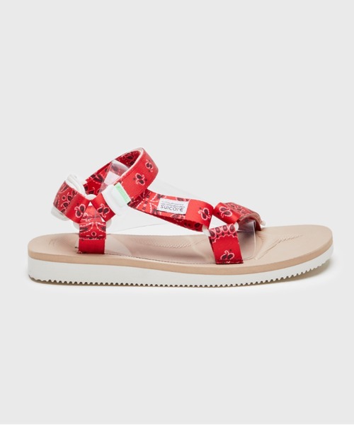 【関税込み】Suicoke レッド&ベージュ DEPA-Cab-PT05 サンダル suicoke サンダル DEPA-Cab-PT05 - Red x Beige メンズ