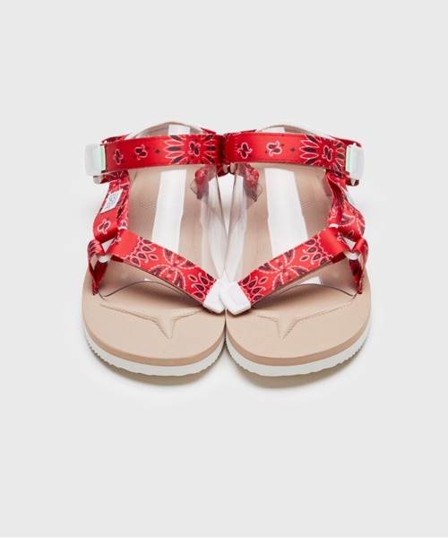 【関税込み】Suicoke レッド＆ベージュ DEPA-Cab-PT05 サンダル suicoke サンダル DEPA-Cab-PT05 - Red x Beige メンズ