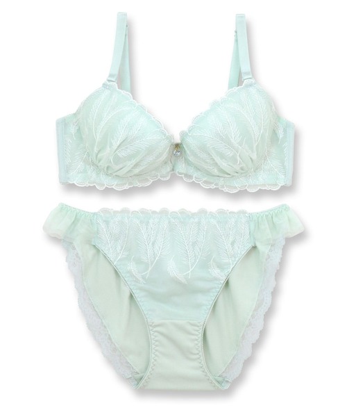 fran de lingerie ブラジャー ショーツセット sweet feather