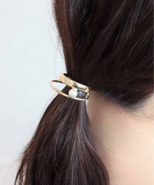 Three Four Time ヘアゴム ダブルメタルポニーフック : ZOZOTOWN Yahoo  