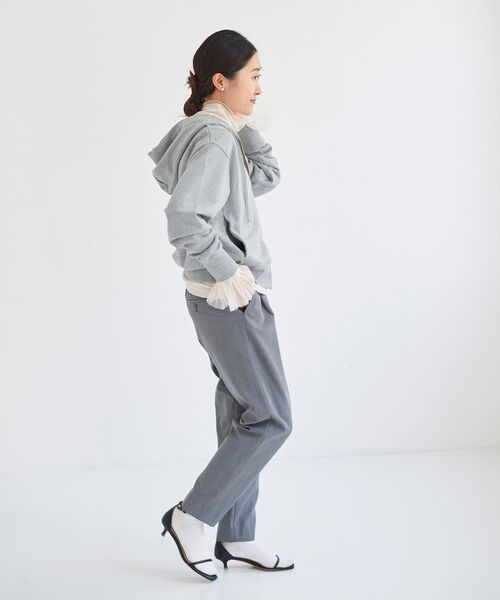 le.coeur blanc パンツ タックテーパードパンツ レディース