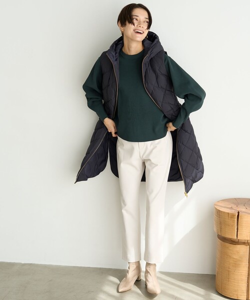 UNFILO パンツ 「アルガンオイル/裏起毛」ドロストスティック暖