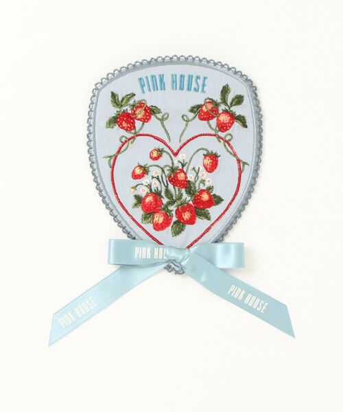 PINK HOUSE ブローチ Rambling Hearts刺繍ワッペン レディース