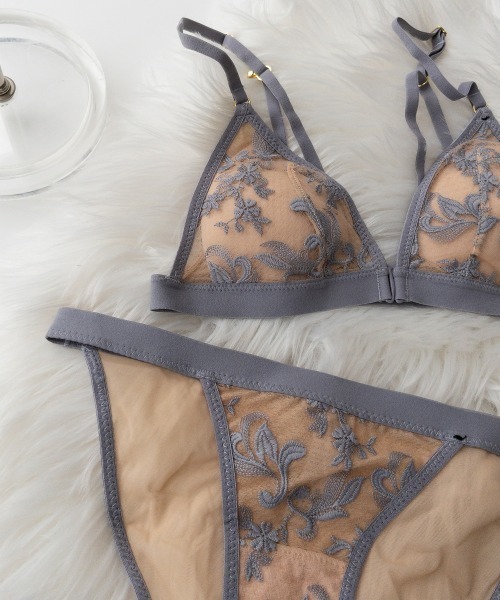 【 】ID blend ロゴ ブラ ショーツ 上下セット ♪ X-girl ブラジャー ショーツセット LOGO UNDERWEAR SET