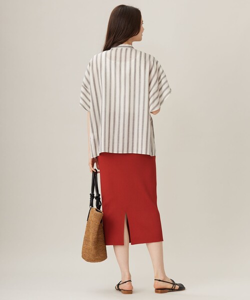 自由区（ジユウク） ブラウス シャツ 「洗える」テンセルリネン